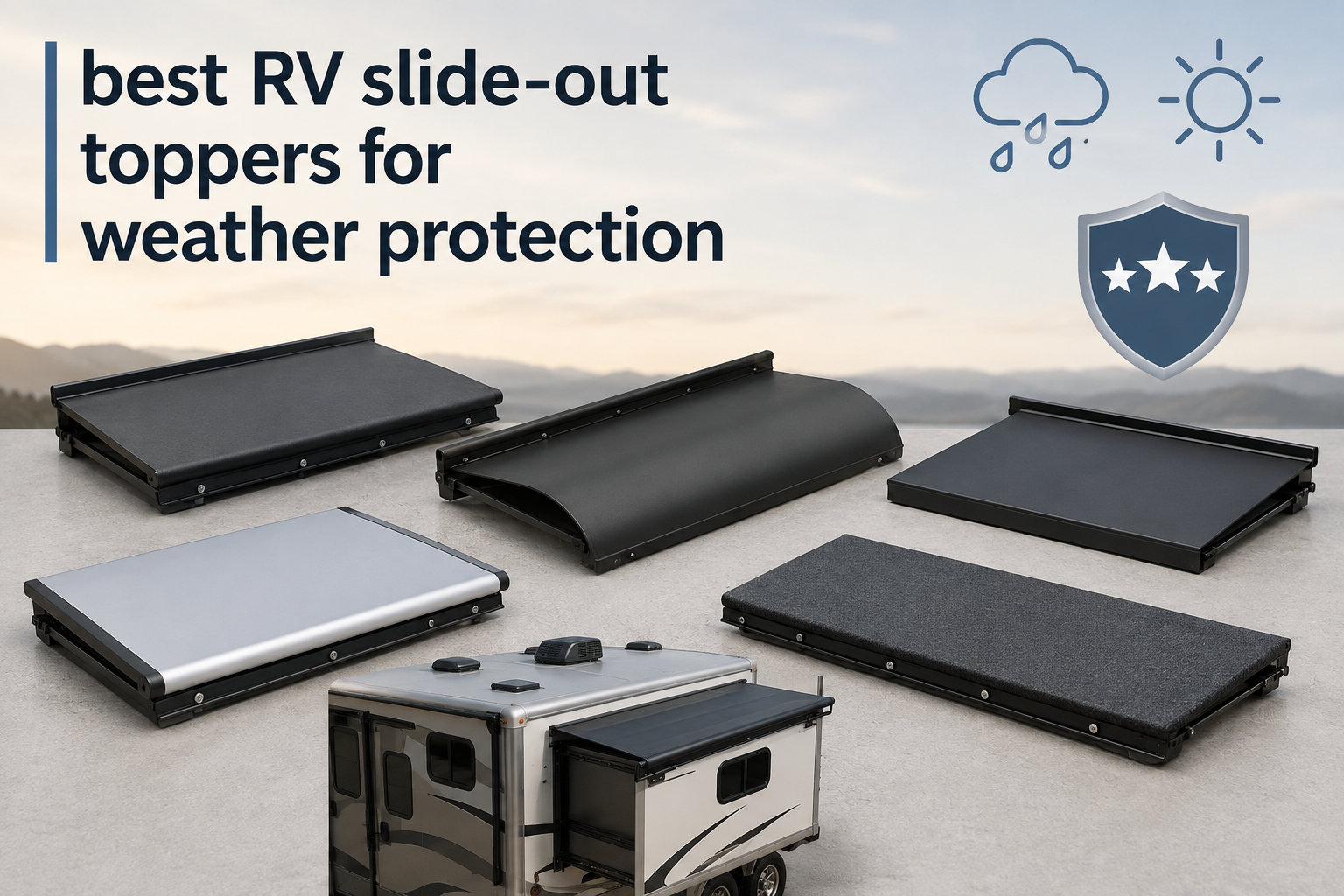 best RV slide-out toppers for weather protection