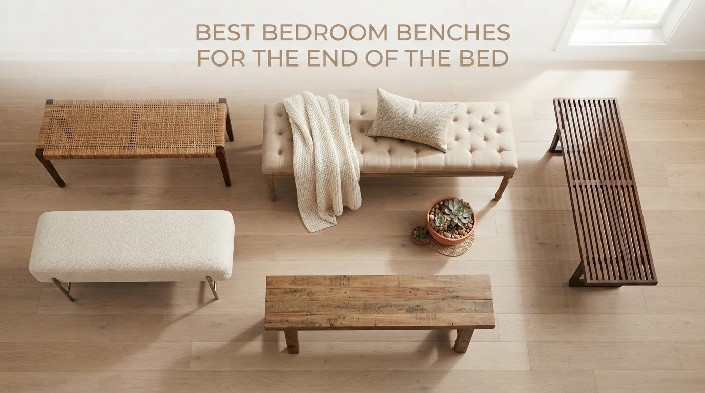 best bedroom benches for the end of the bed