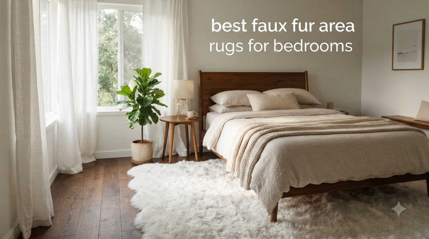 best faux fur area rugs for bedrooms