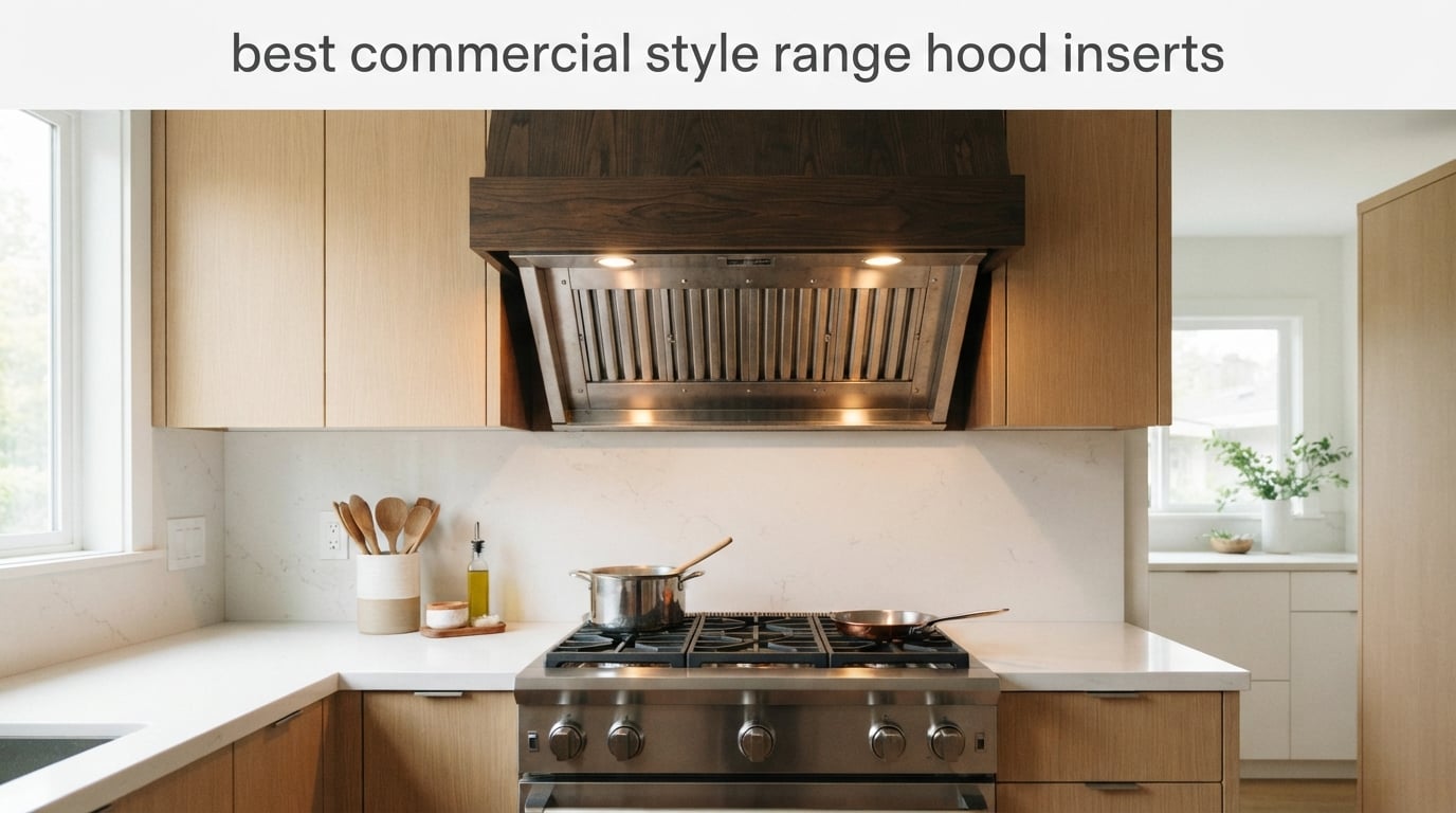 best commercial style range hood inserts