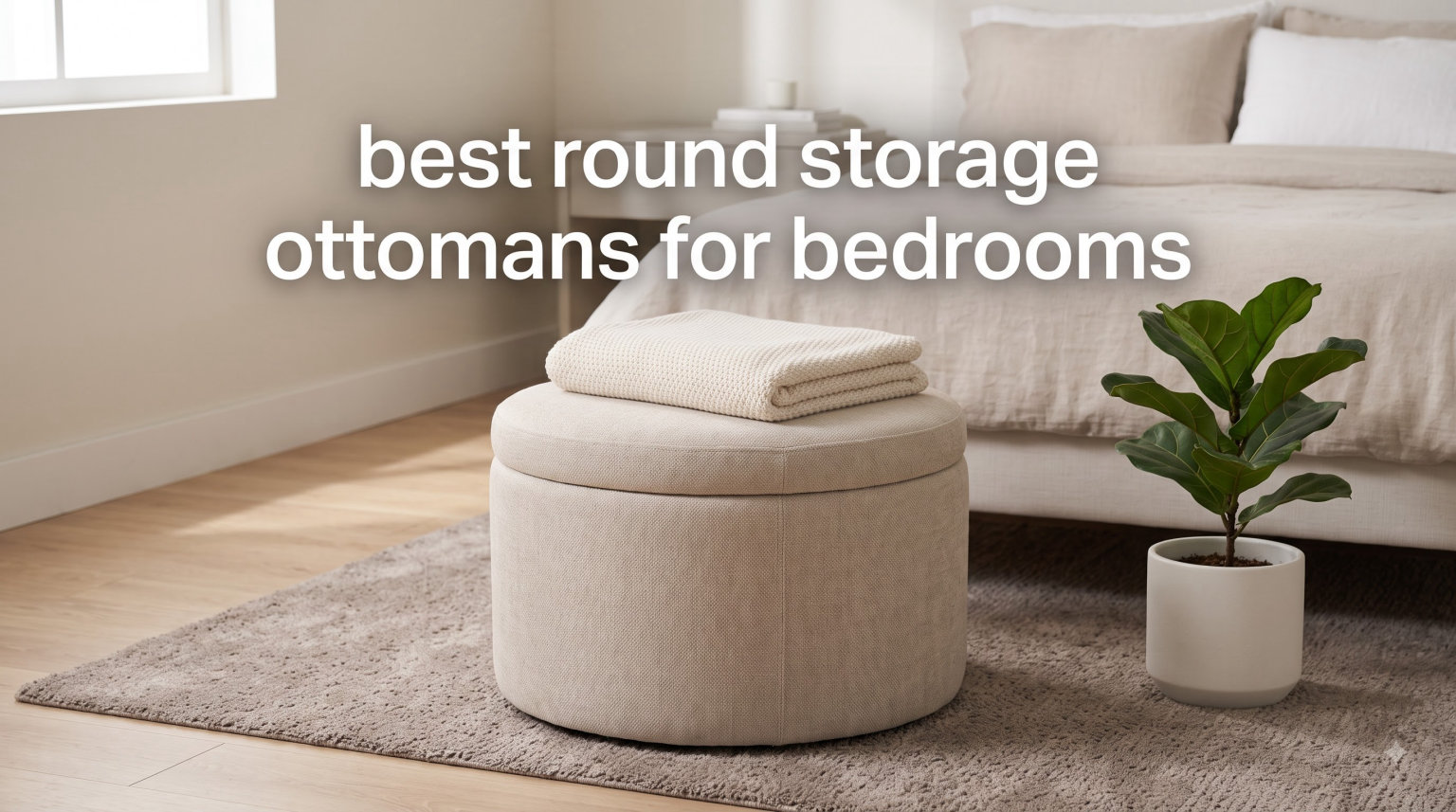 best round storage ottomans for bedrooms