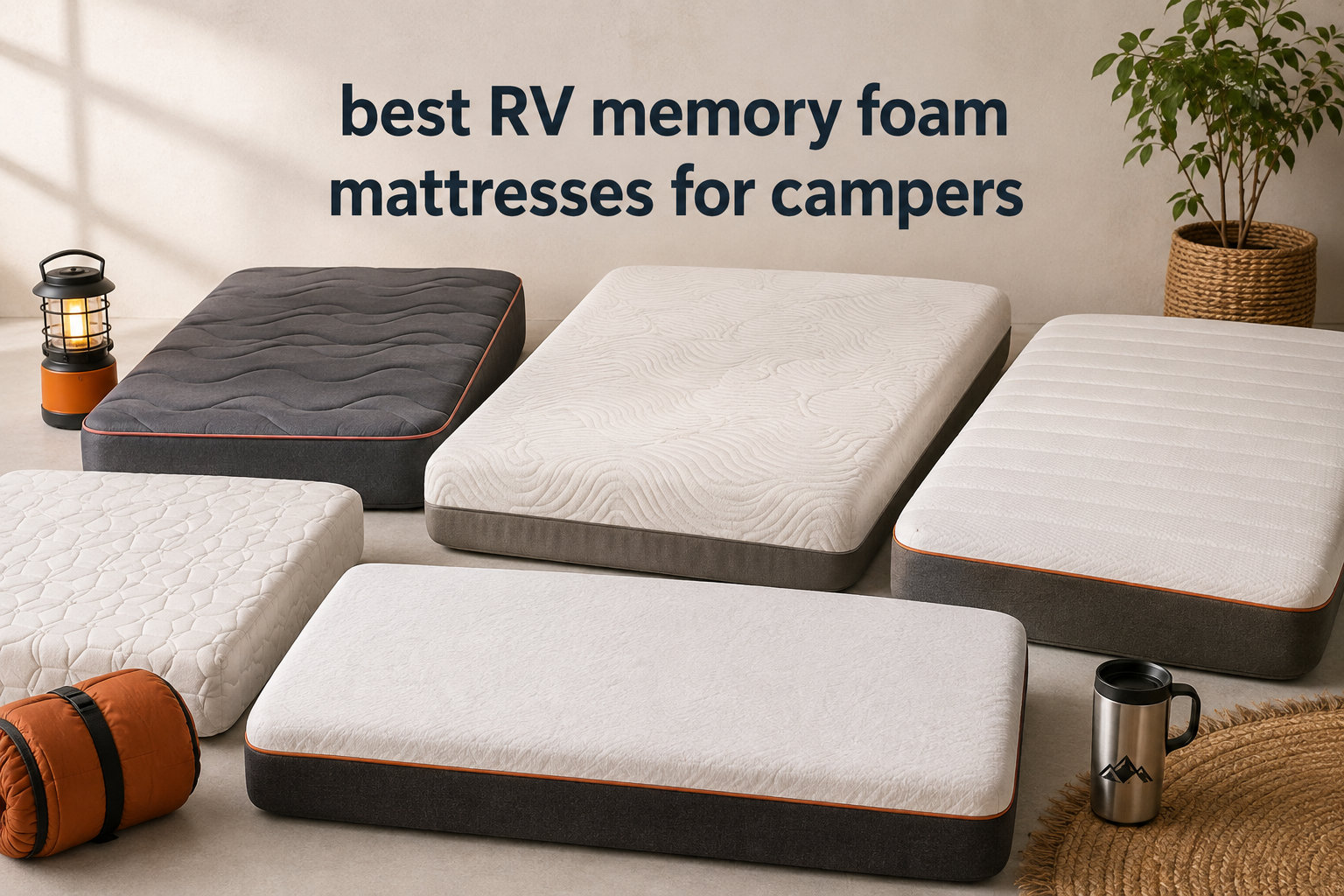 best RV memory foam mattresses for campers