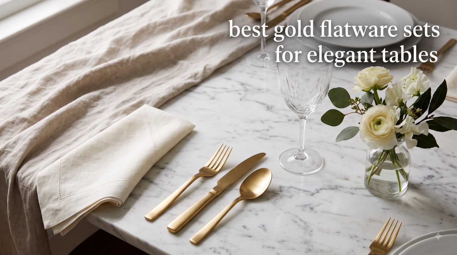 best gold flatware sets for elegant tables