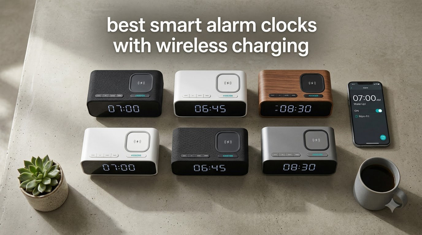 best smart alarm clocks with wireless charging