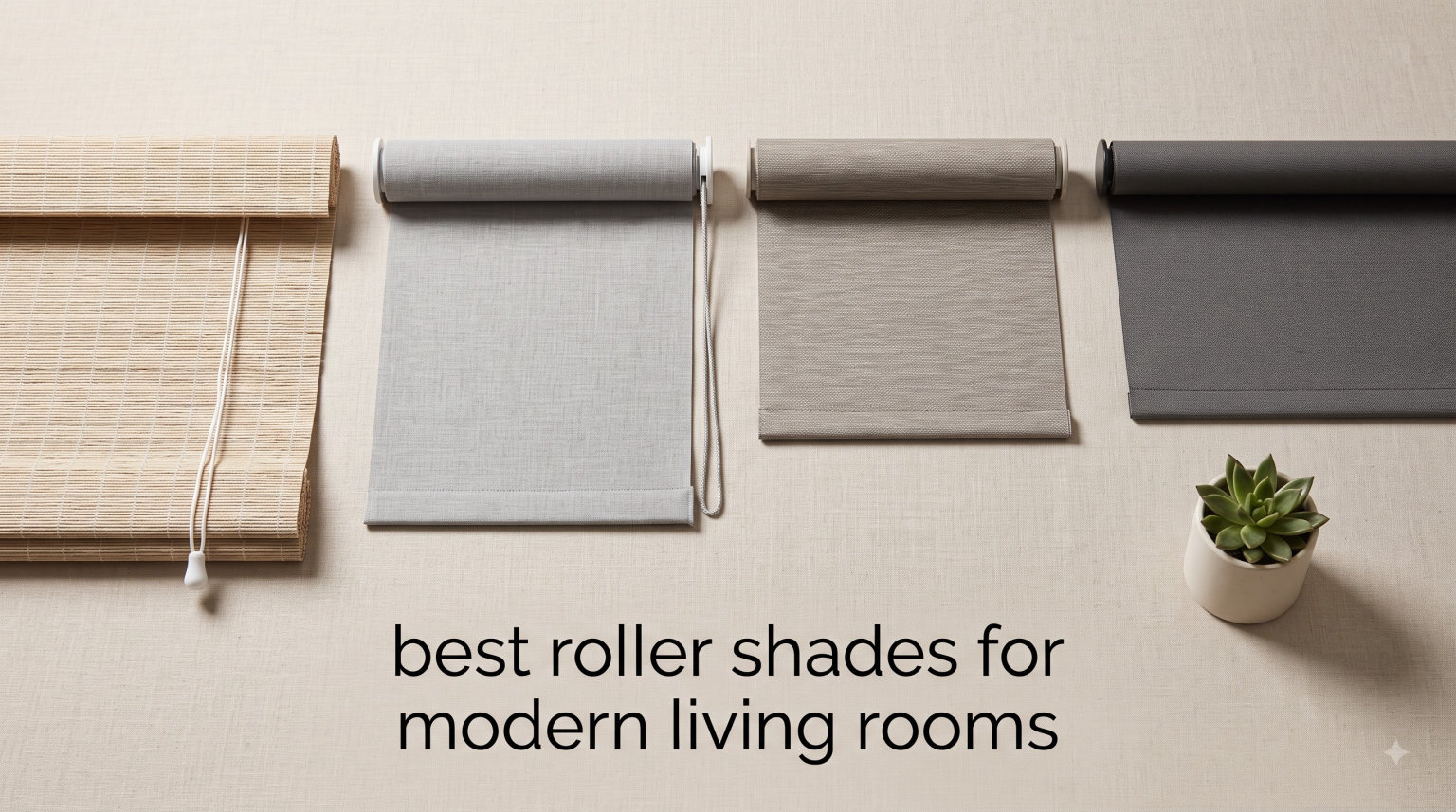 best roller shades for modern living rooms