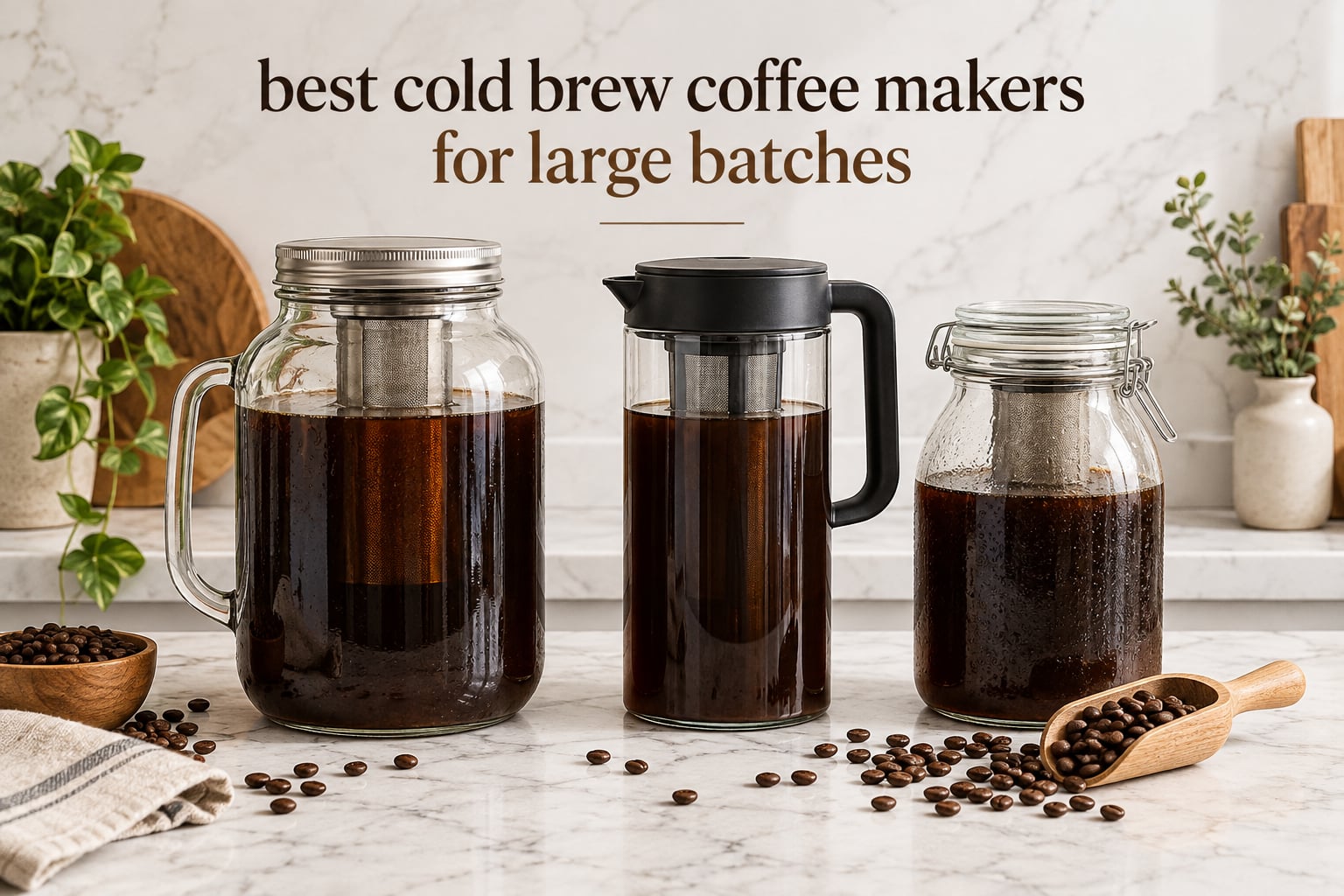best cold brew coffee makers for large batches