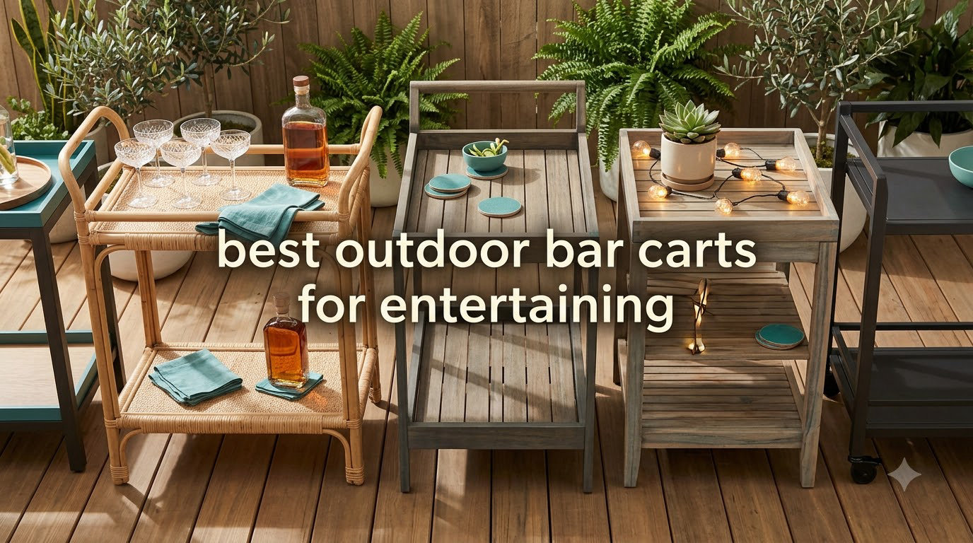 best outdoor bar carts for entertaining