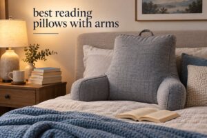 best reading pillows with arms