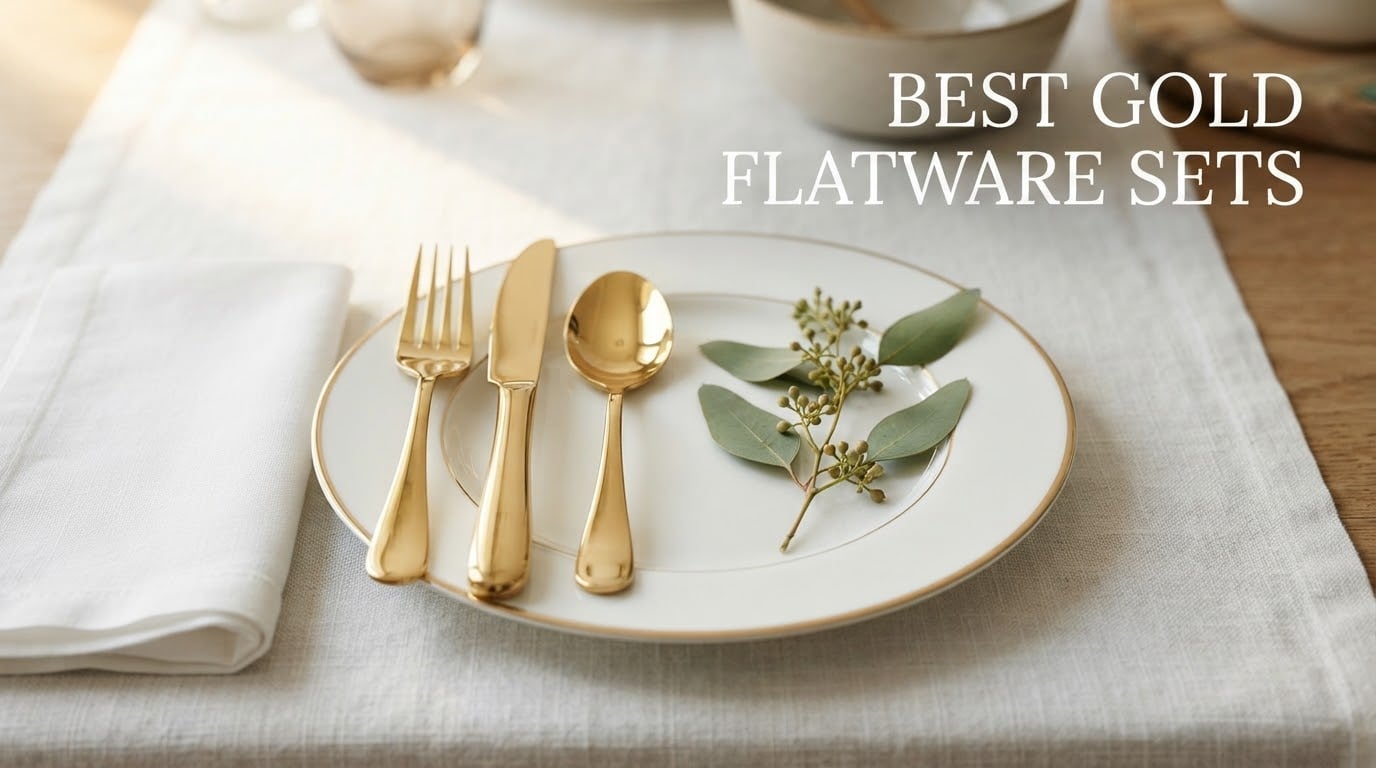 best gold flatware sets