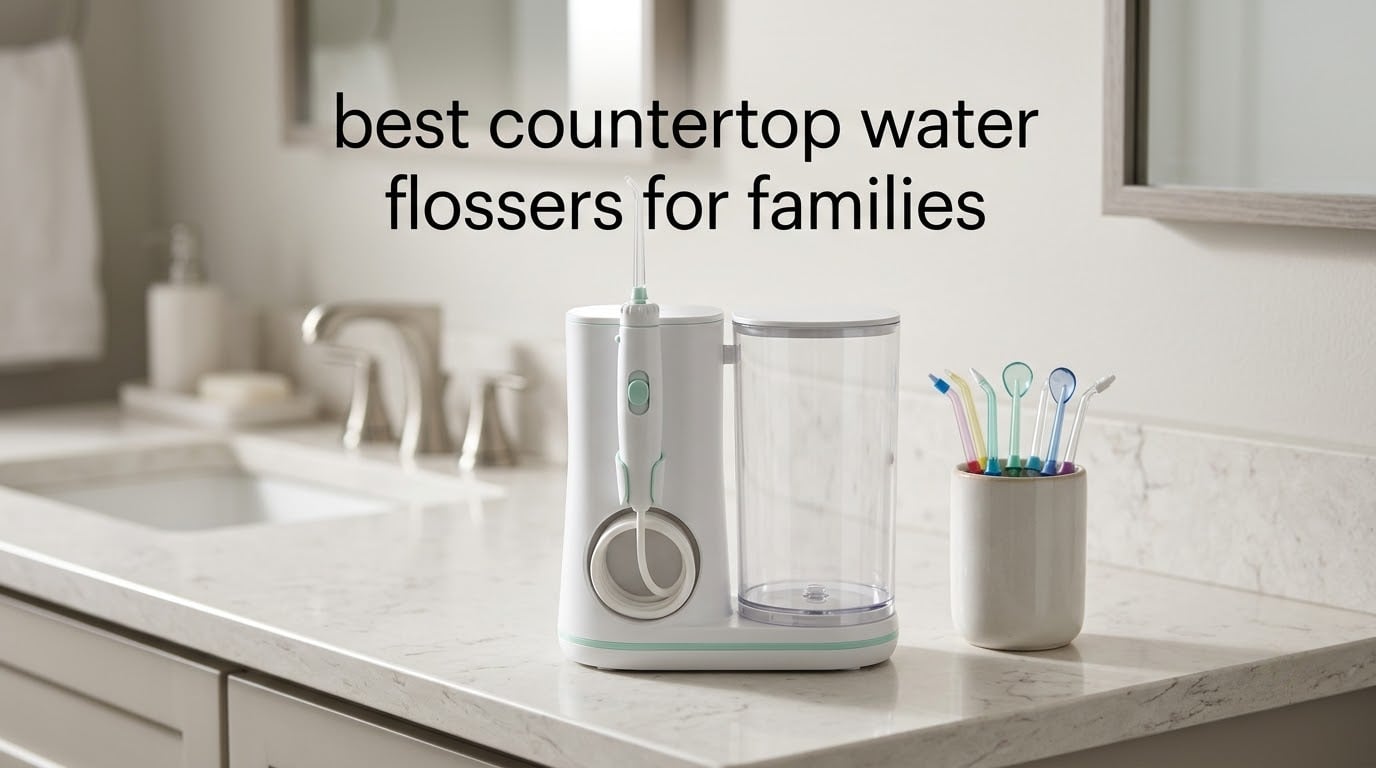 best countertop water flossers for families