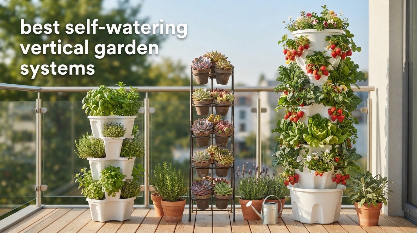 best self-watering vertical garden systems