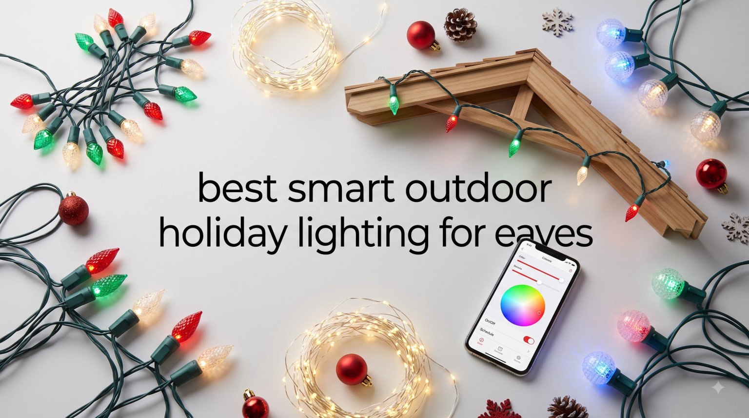 best smart outdoor holiday lighting for eaves