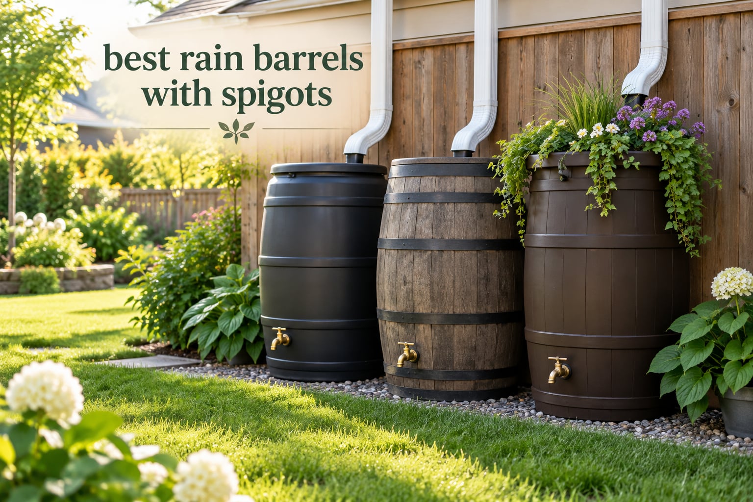 best rain barrels with spigots