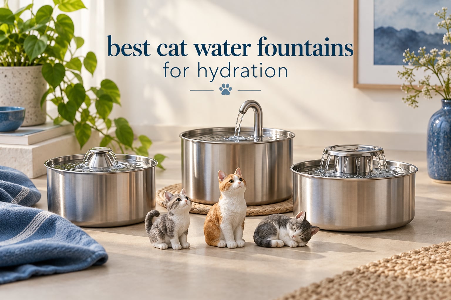 best cat water fountains for hydration