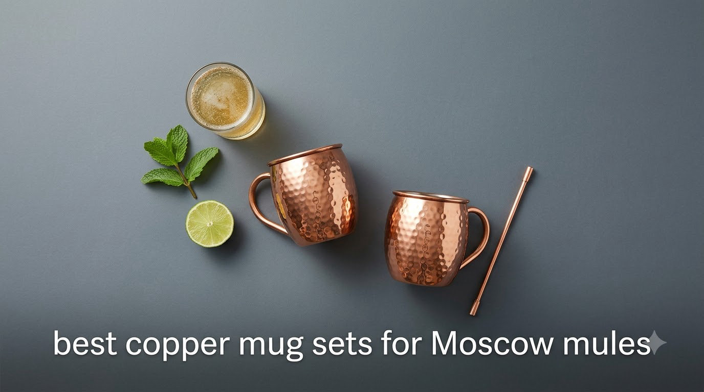 best copper mug sets for Moscow mules
