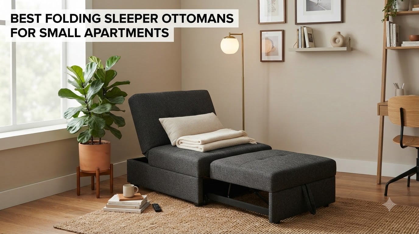 best folding sleeper ottomans for small apartments