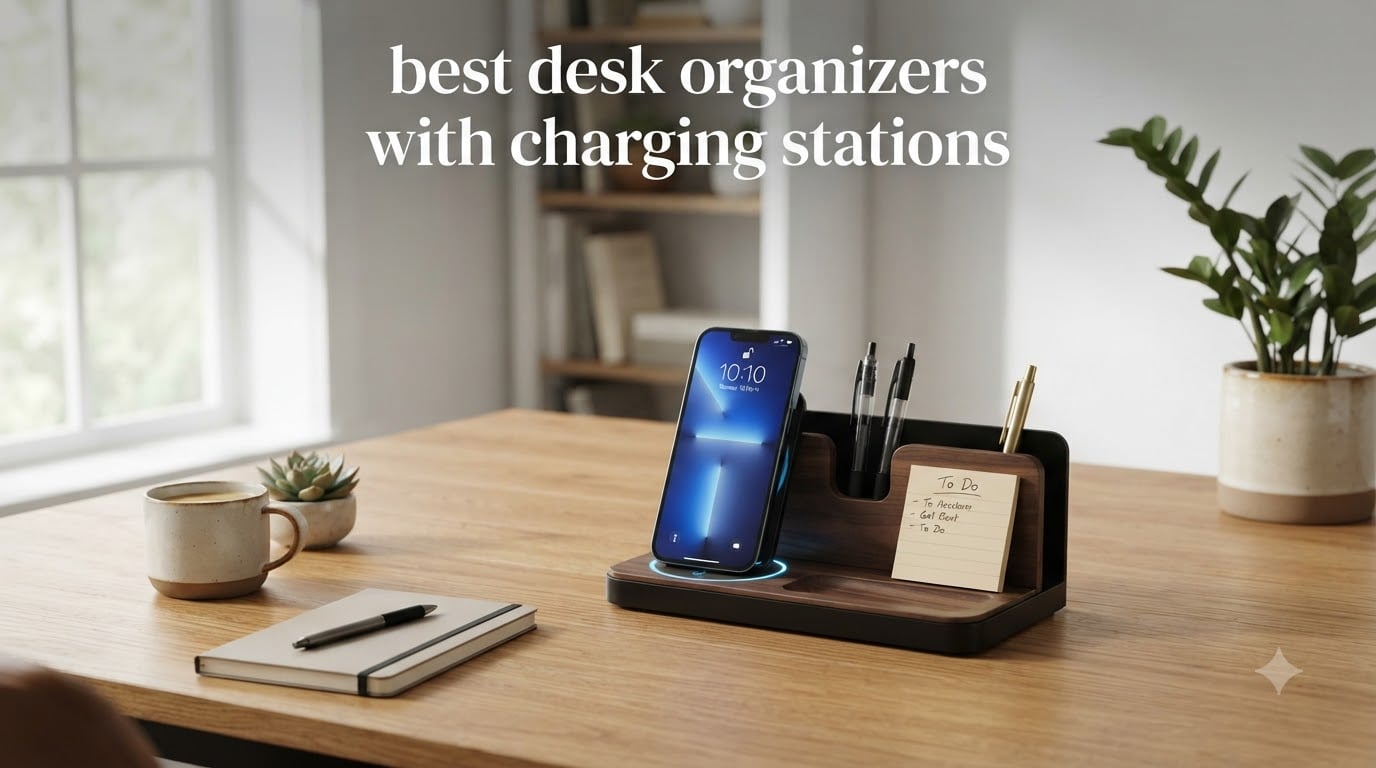 best desk organizers with charging stations