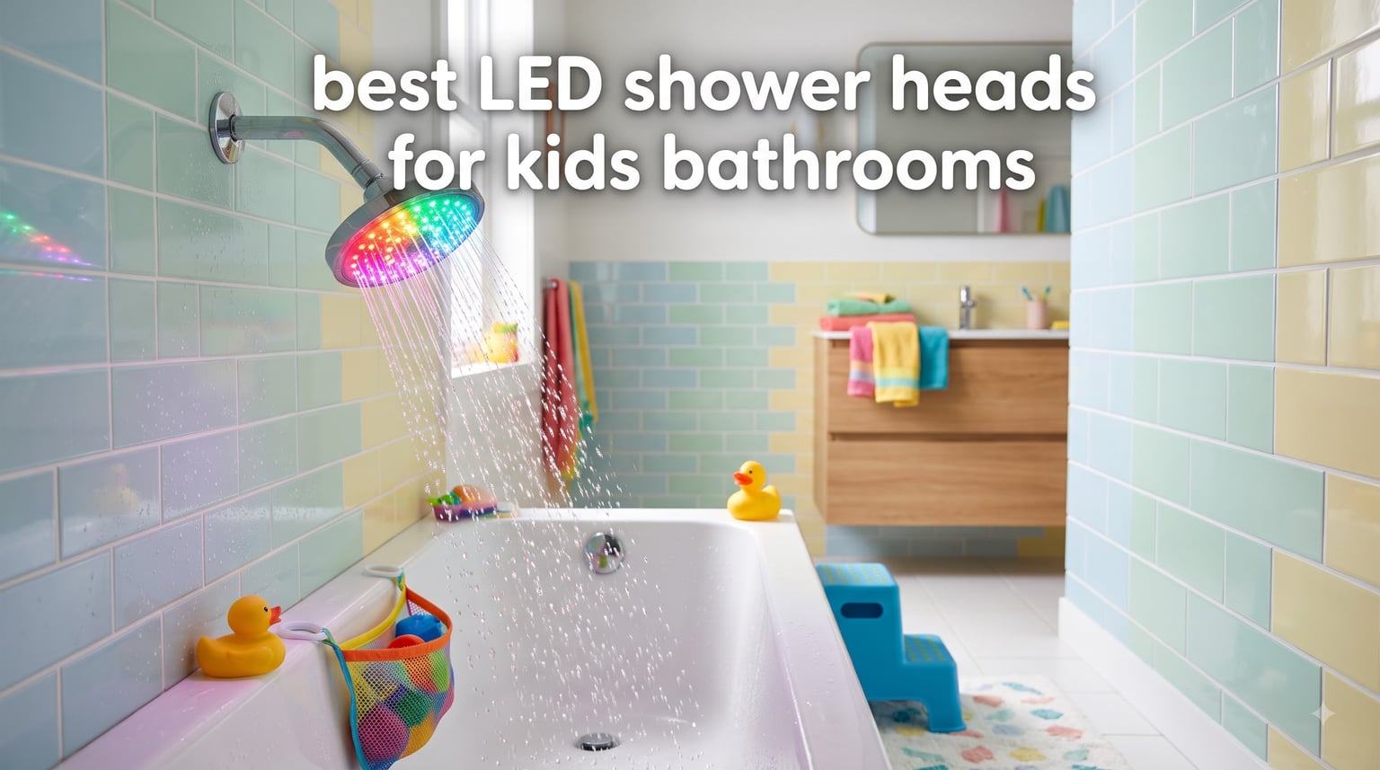 best LED shower heads for kids bathrooms