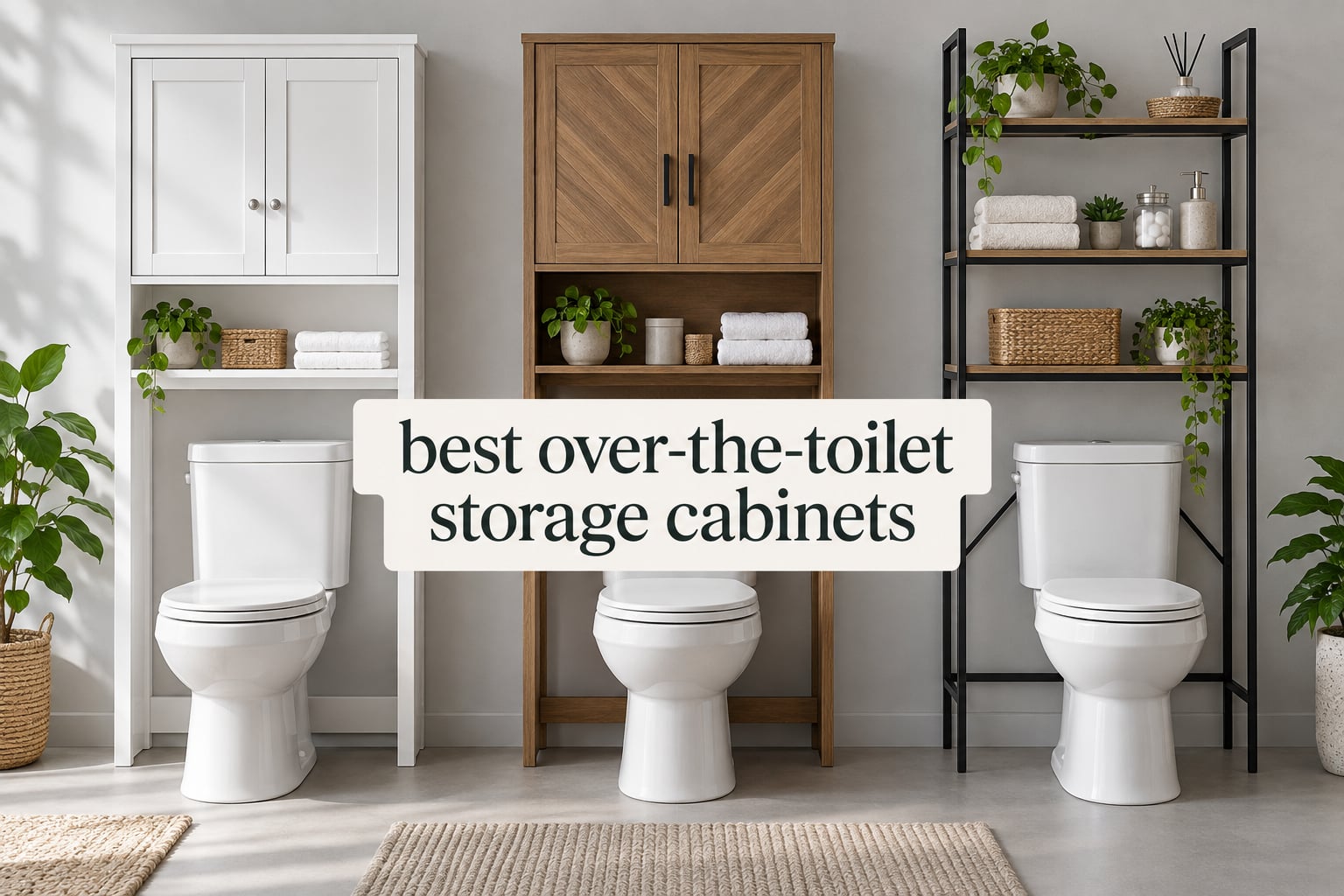 best over-the-toilet storage cabinets