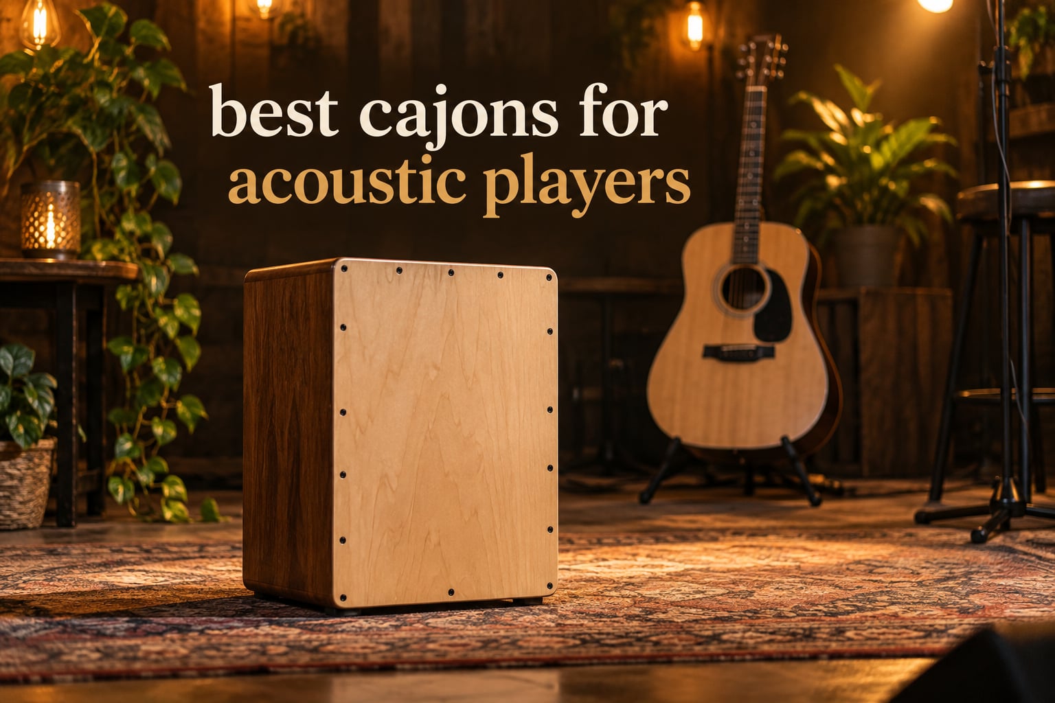 best cajons for acoustic players