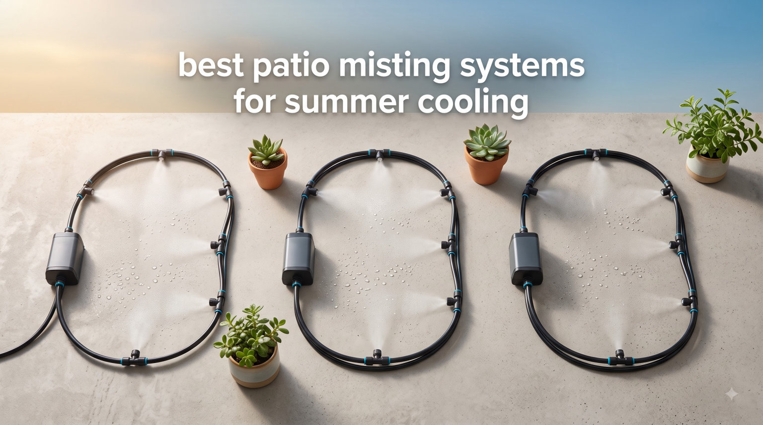 best patio misting systems for summer cooling