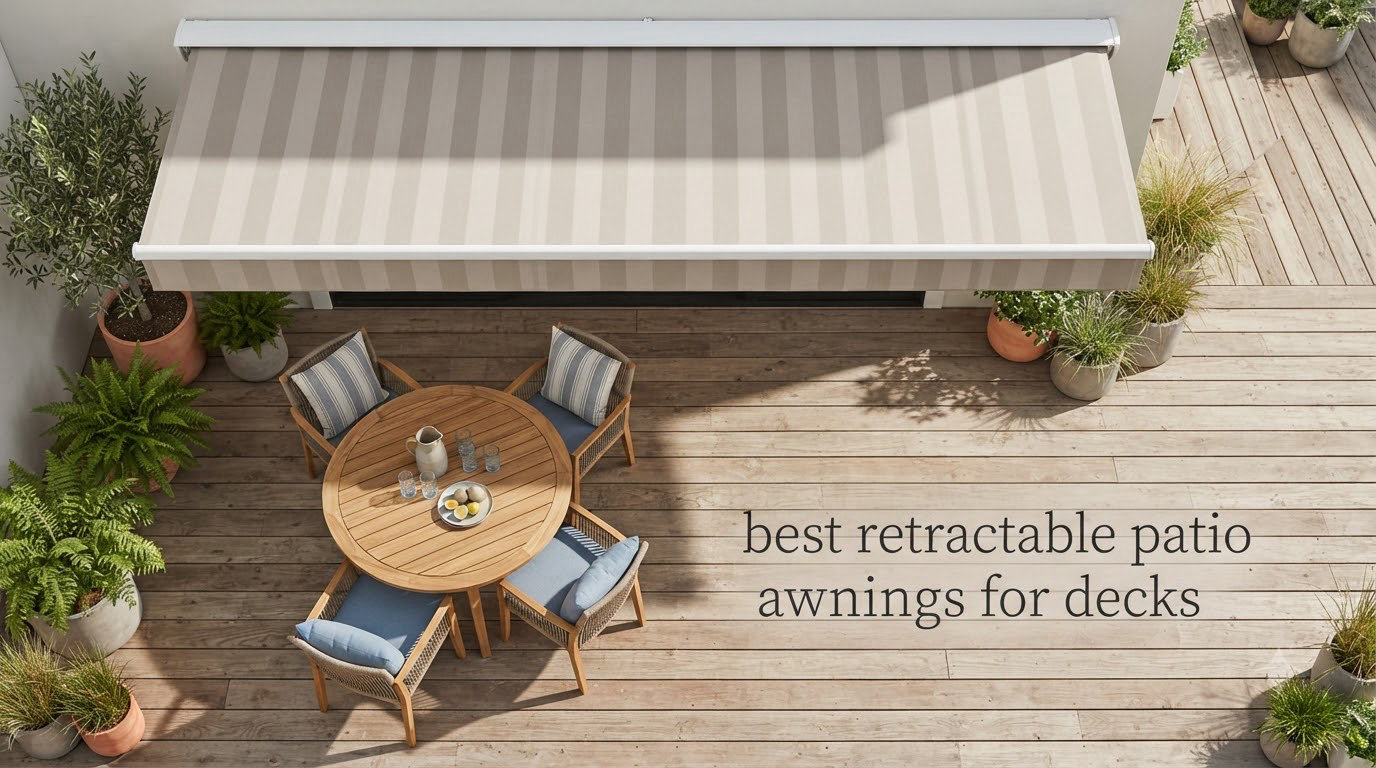 best retractable patio awnings for decks