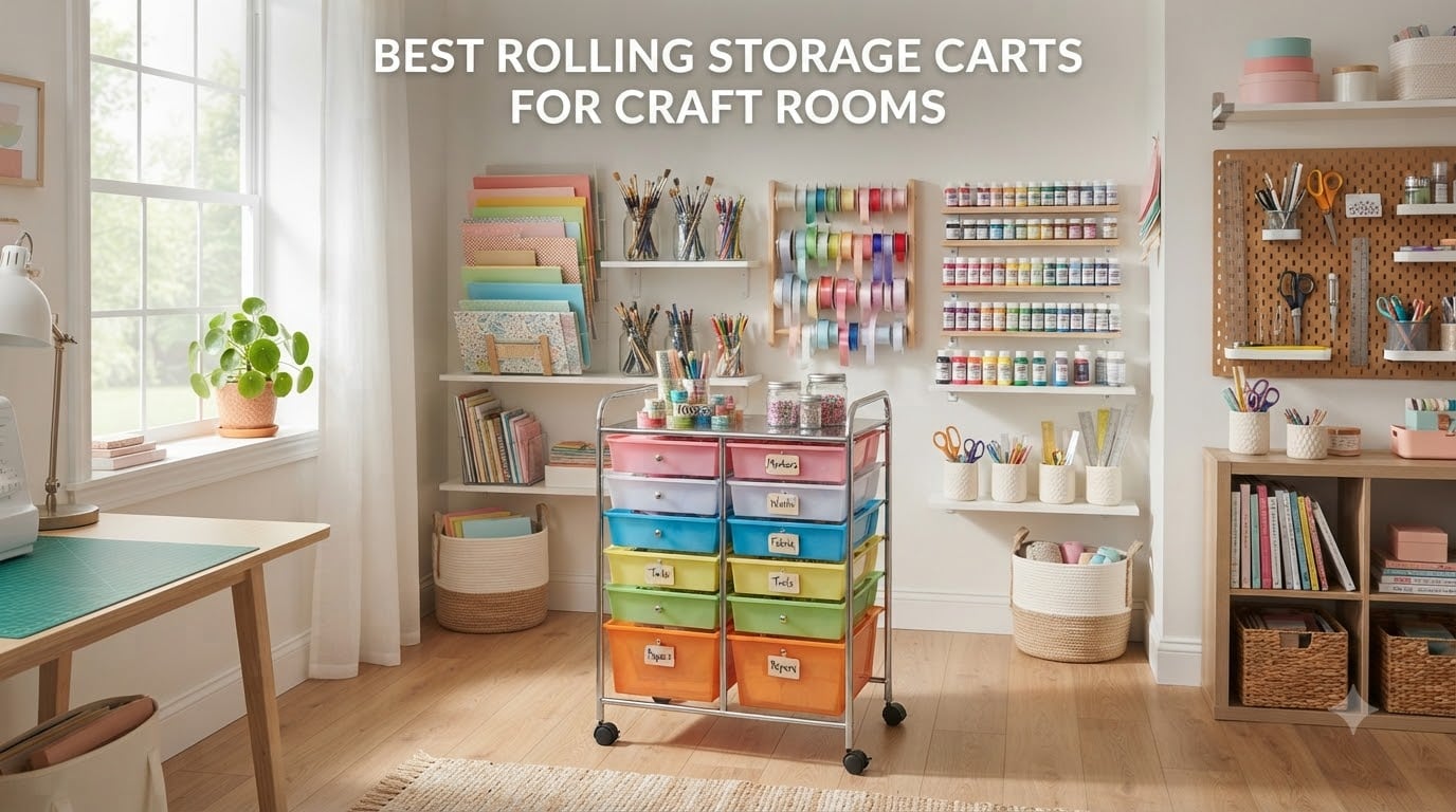 best rolling storage carts for craft rooms