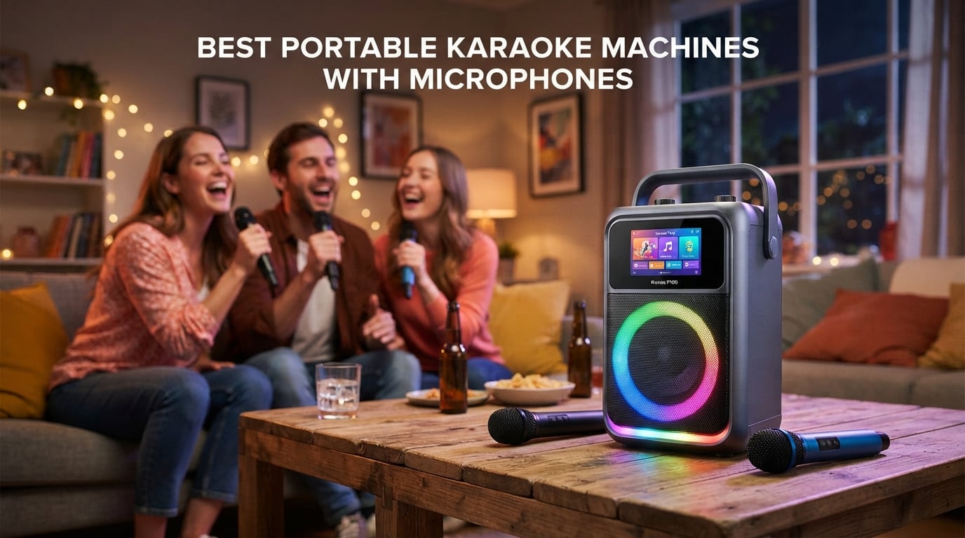 best portable karaoke machines with microphones