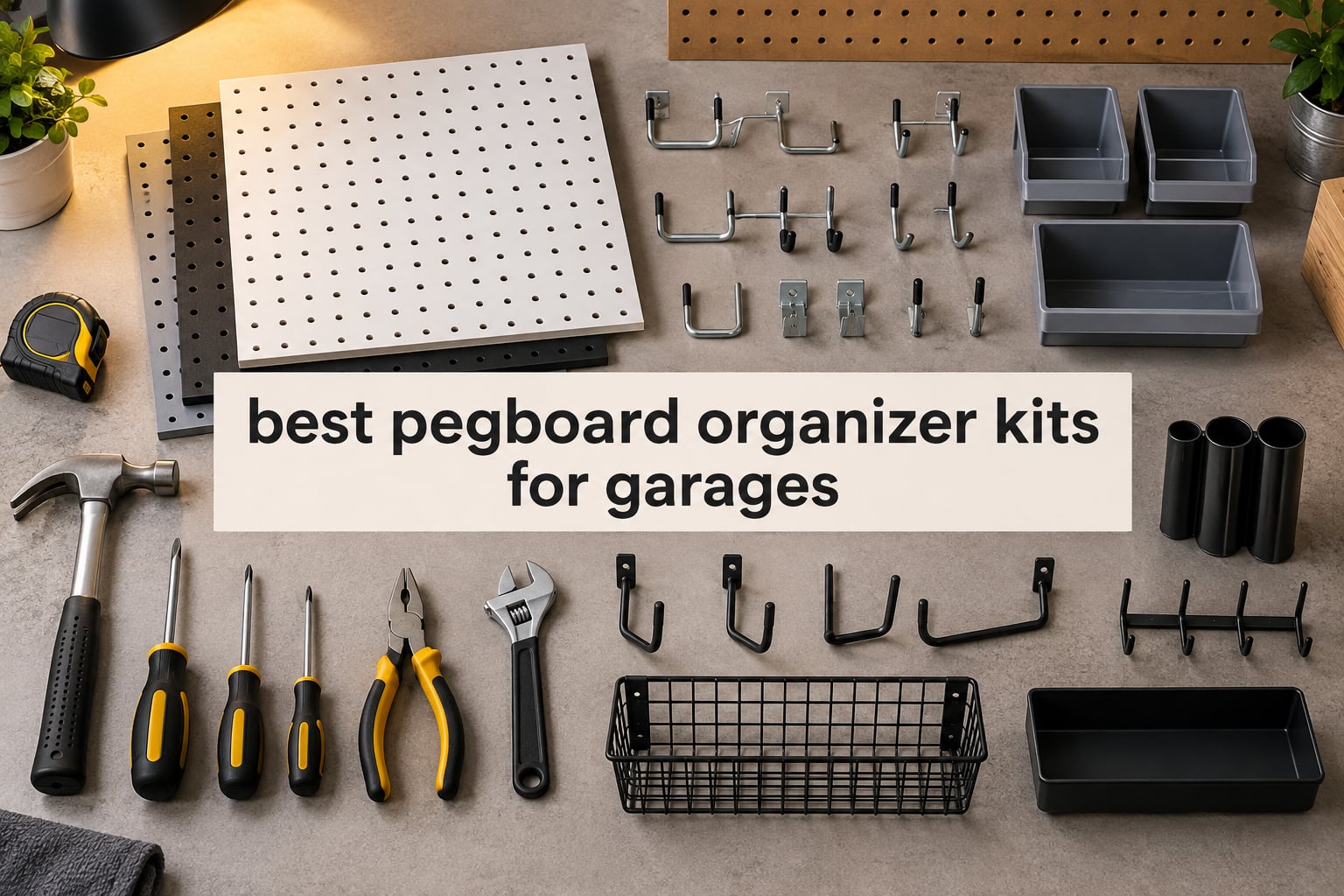 best pegboard organizer kits for garages