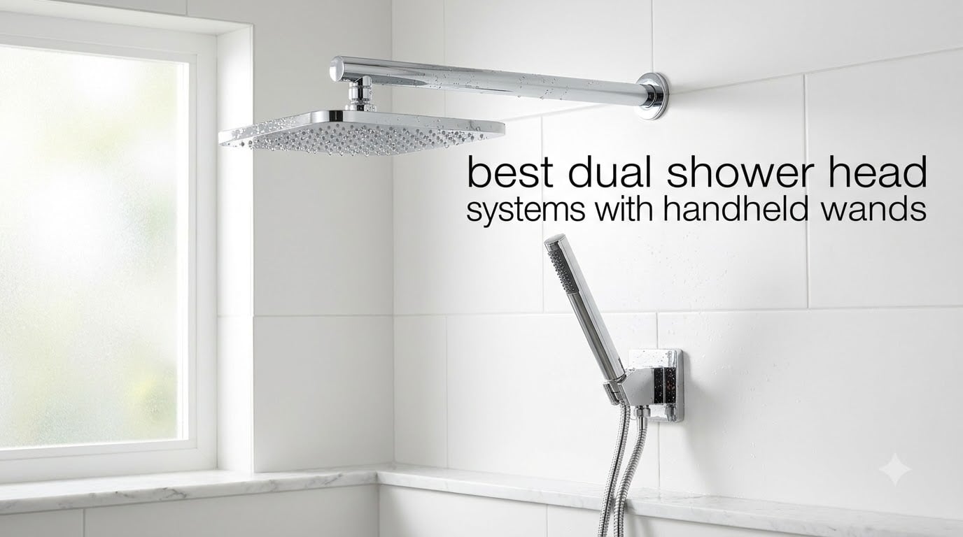 best dual shower head systems with handheld wands