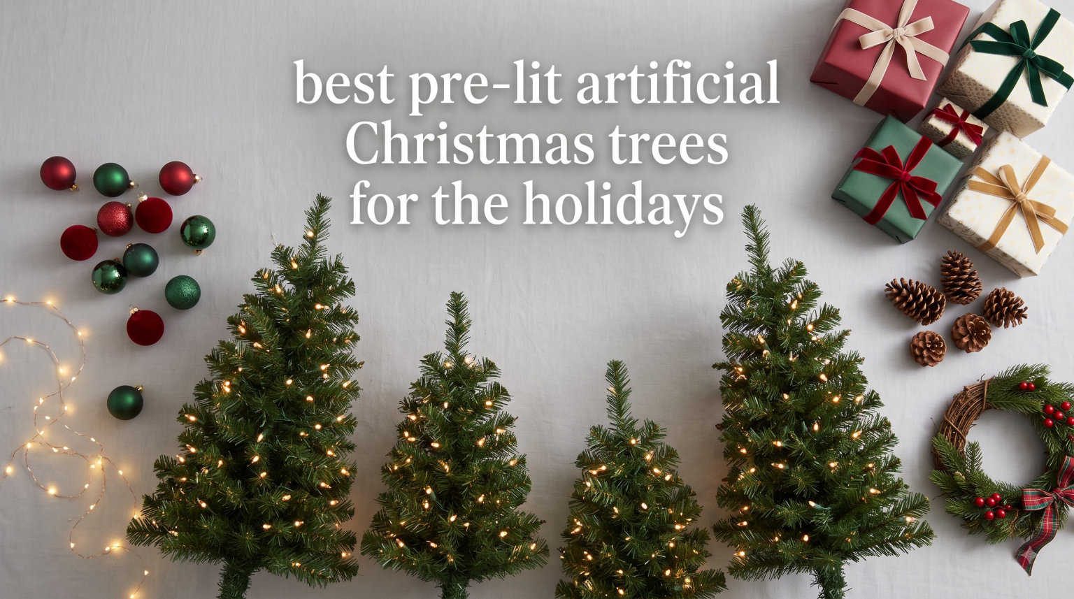 best pre-lit artificial Christmas trees for the holidays
