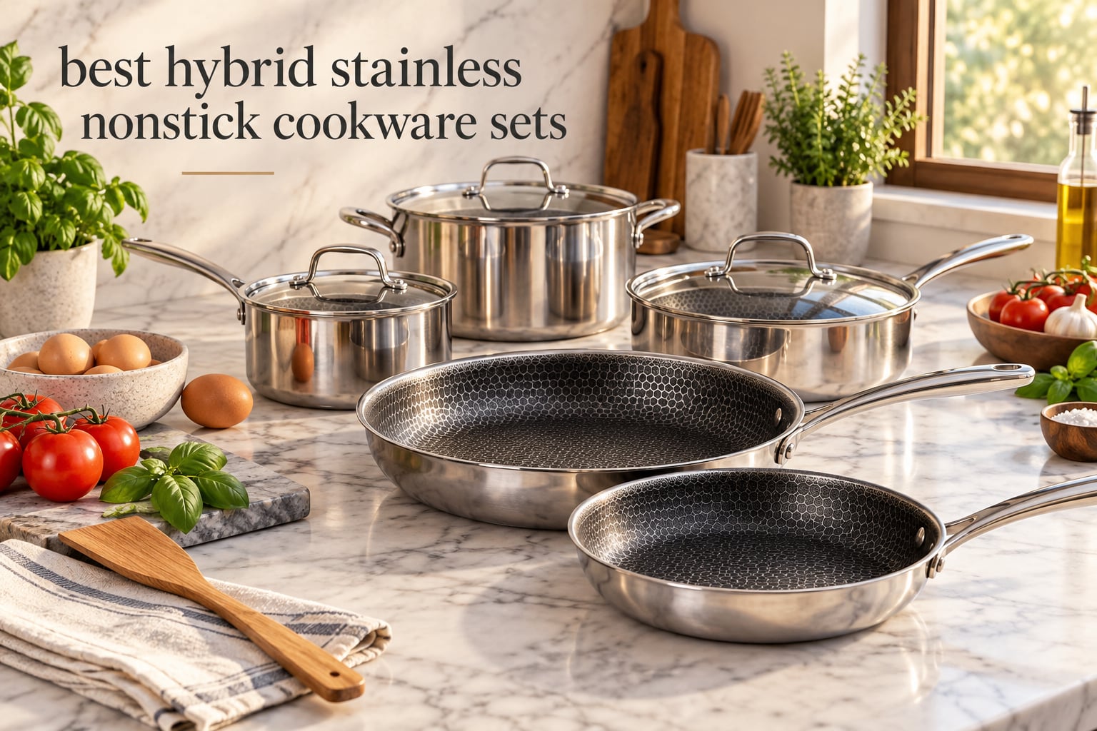 best hybrid stainless nonstick cookware sets