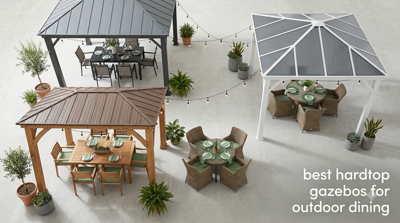 best hardtop gazebos for outdoor dining