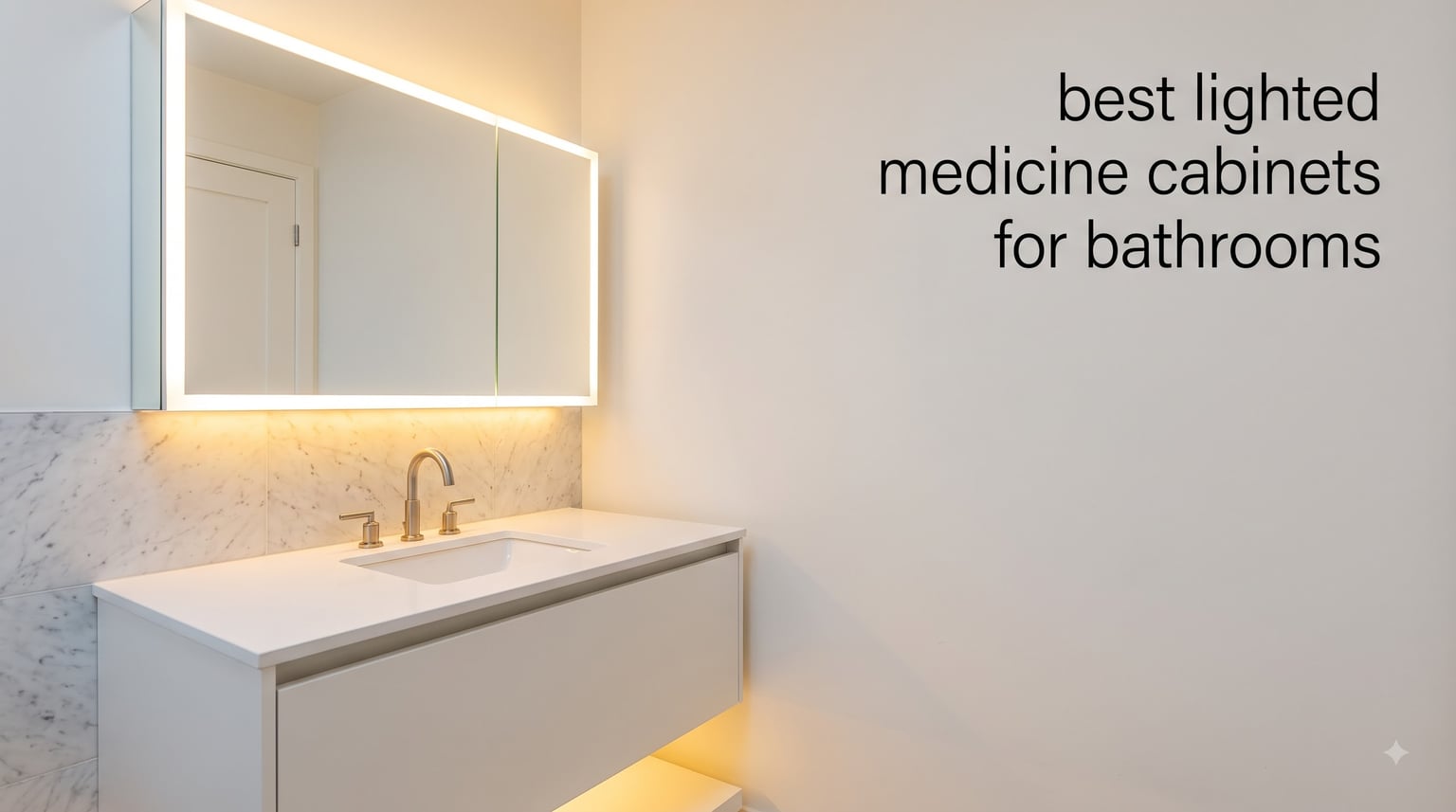 best lighted medicine cabinets for bathrooms