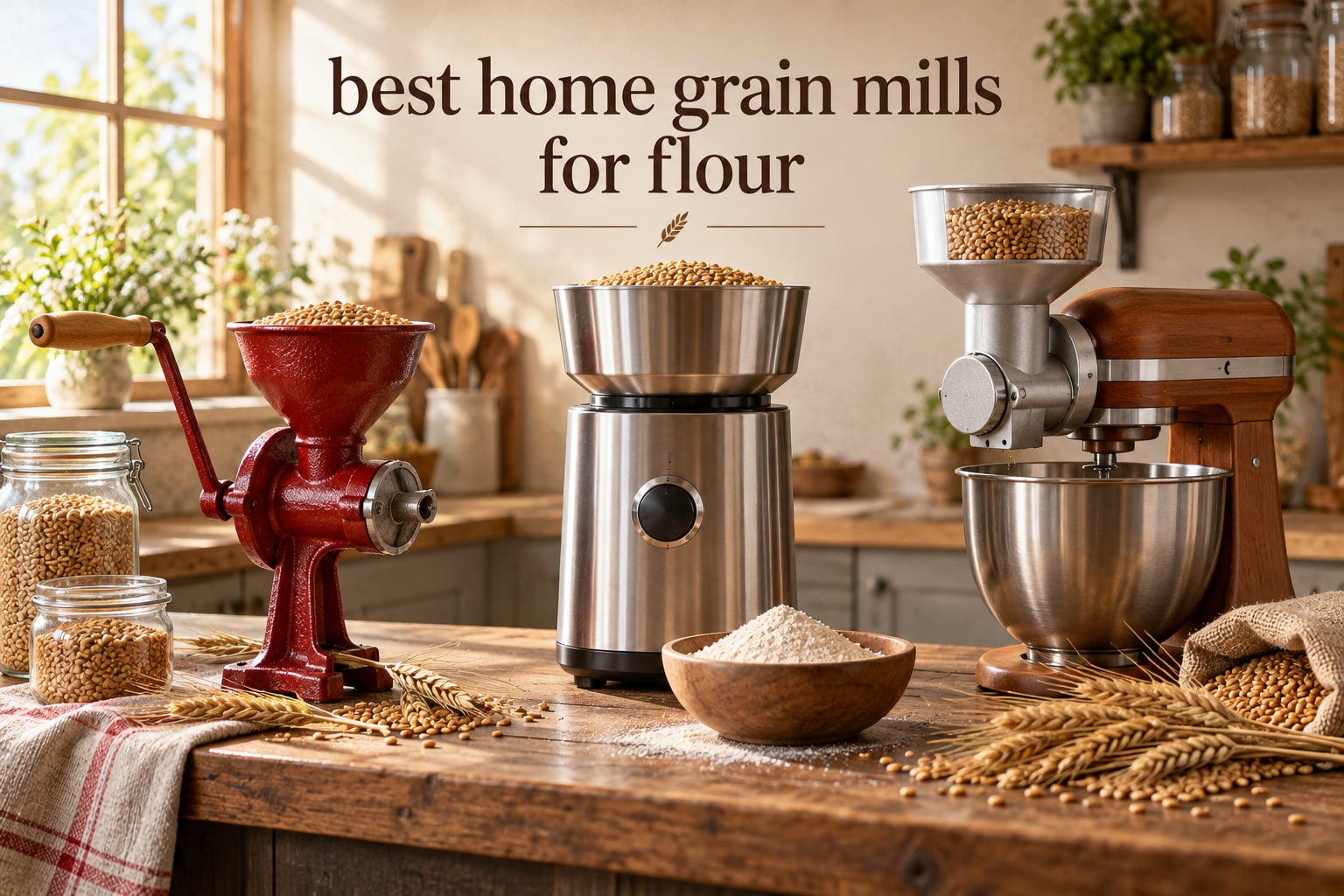 best home grain mills for flour