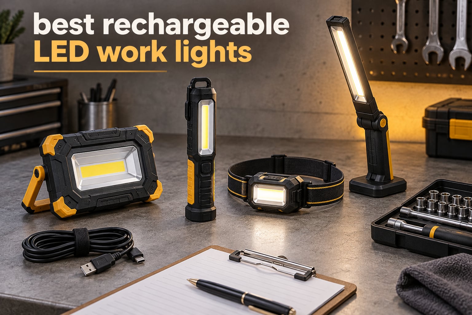 best rechargeable LED work lights