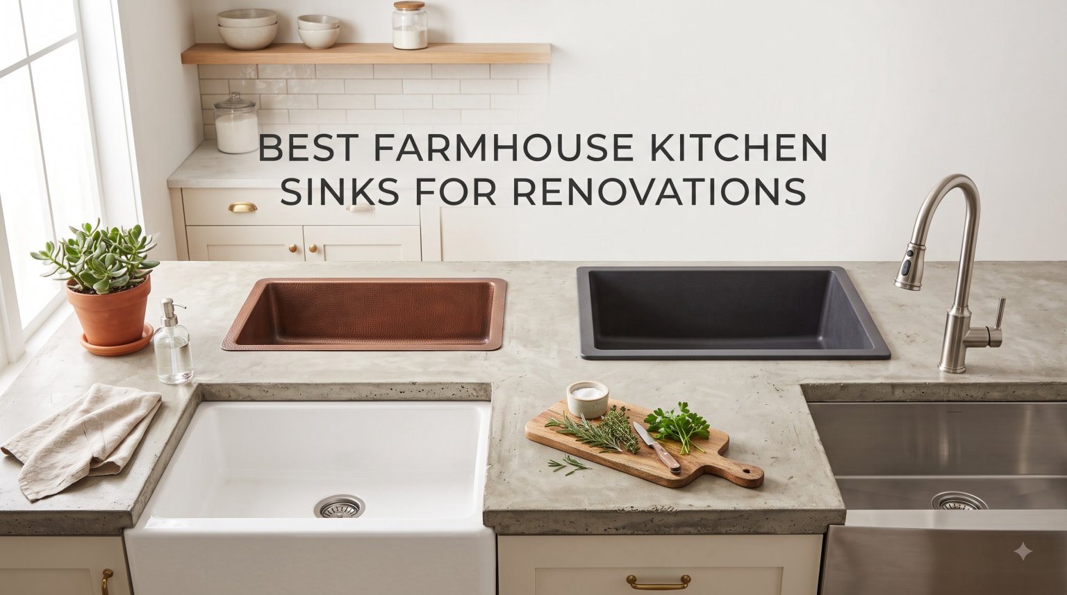 best farmhouse kitchen sinks for renovations