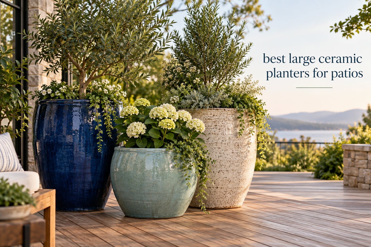 best large ceramic planters for patios