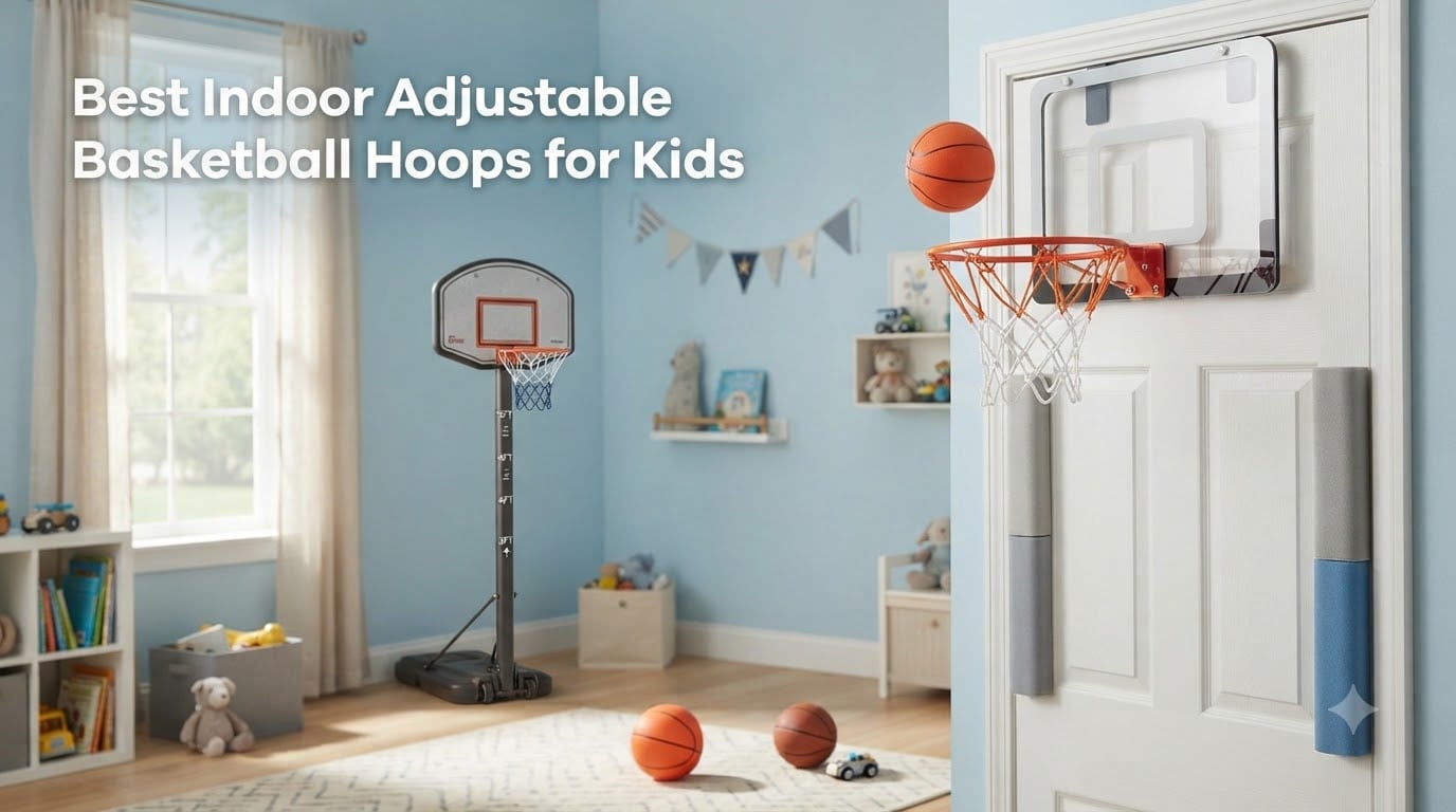 Best Indoor Adjustable Basketball Hoops for Kids