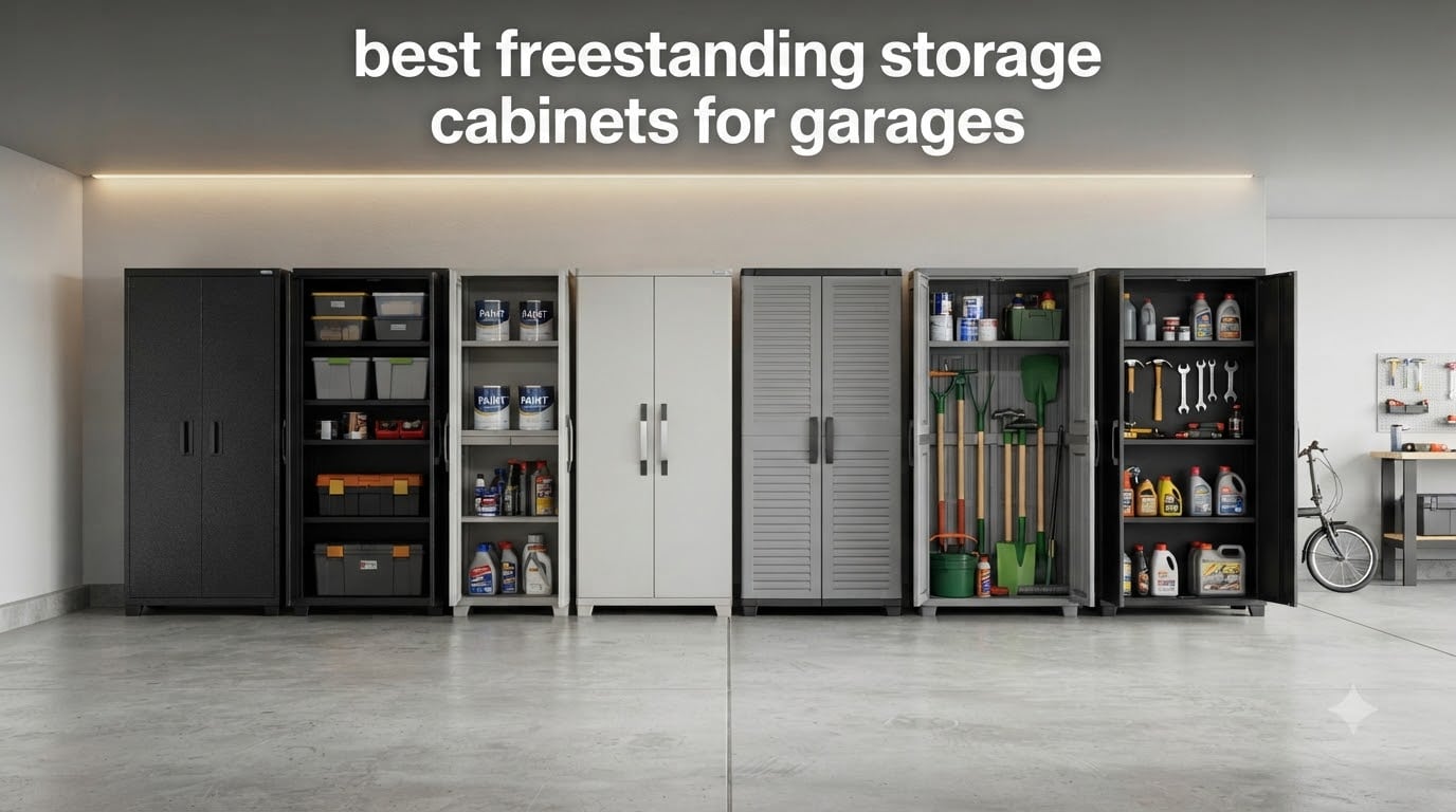 best freestanding storage cabinets for garages