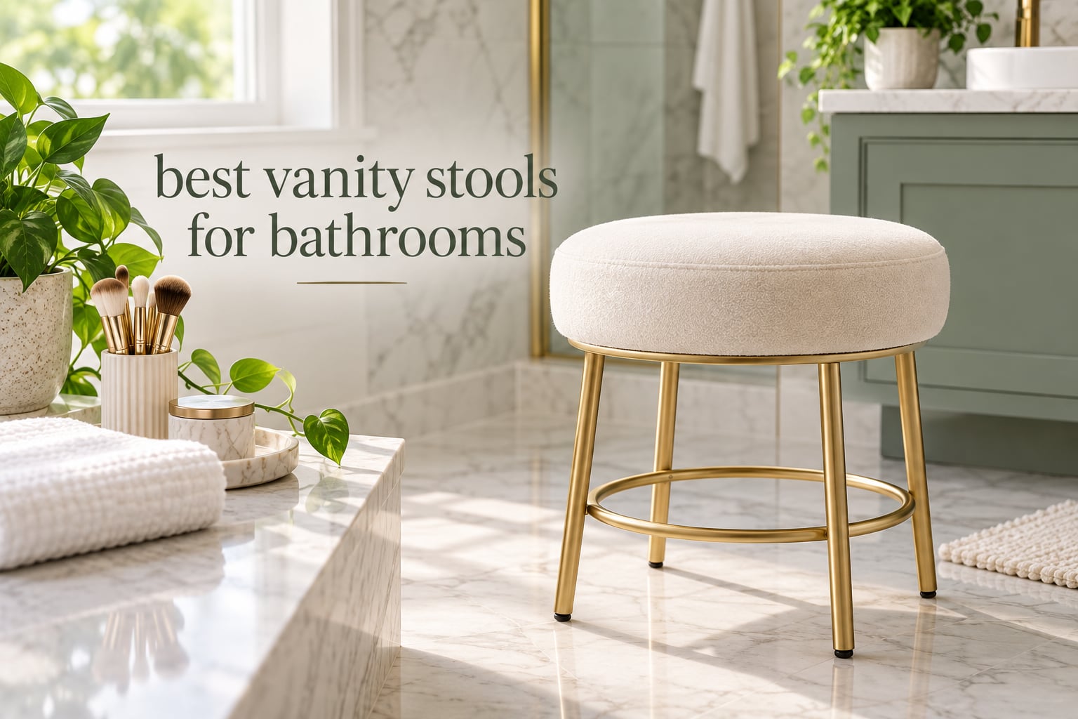 best vanity stools for bathrooms