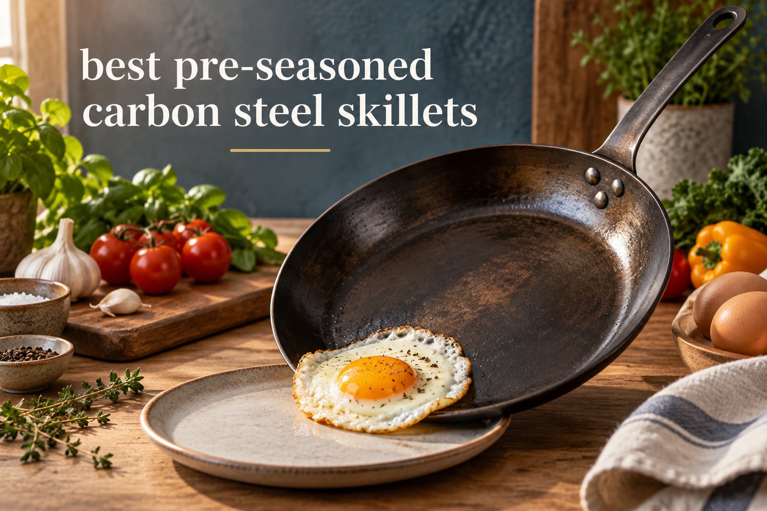 best pre-seasoned carbon steel skillets