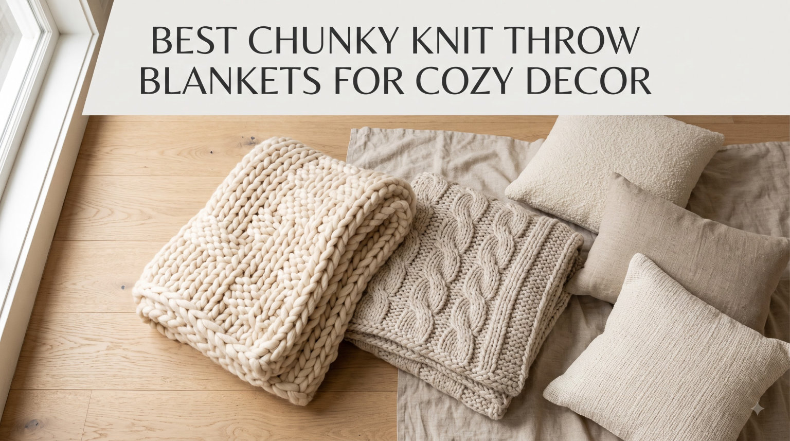 best chunky knit throw blankets for cozy decor