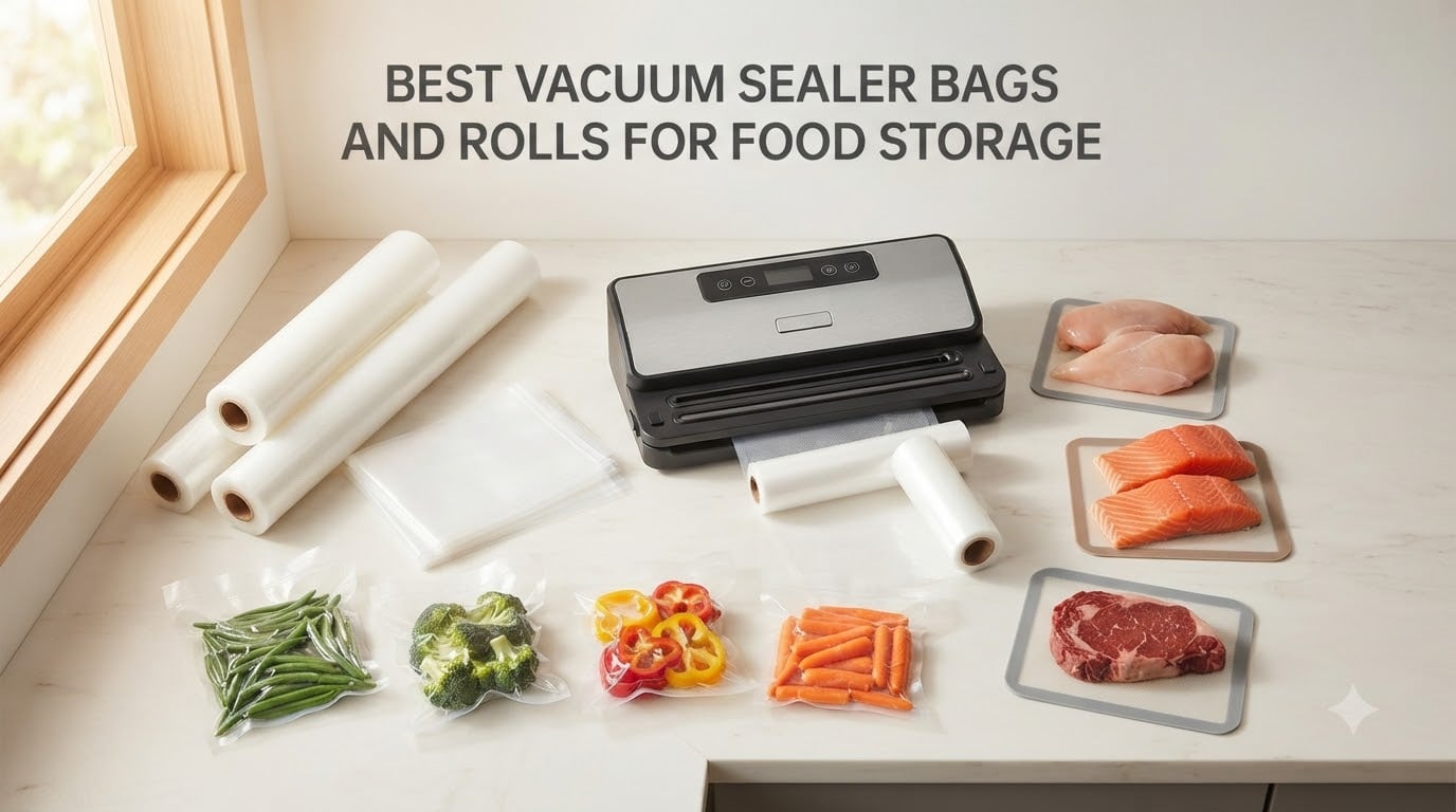 best vacuum sealer bags and rolls for food storage