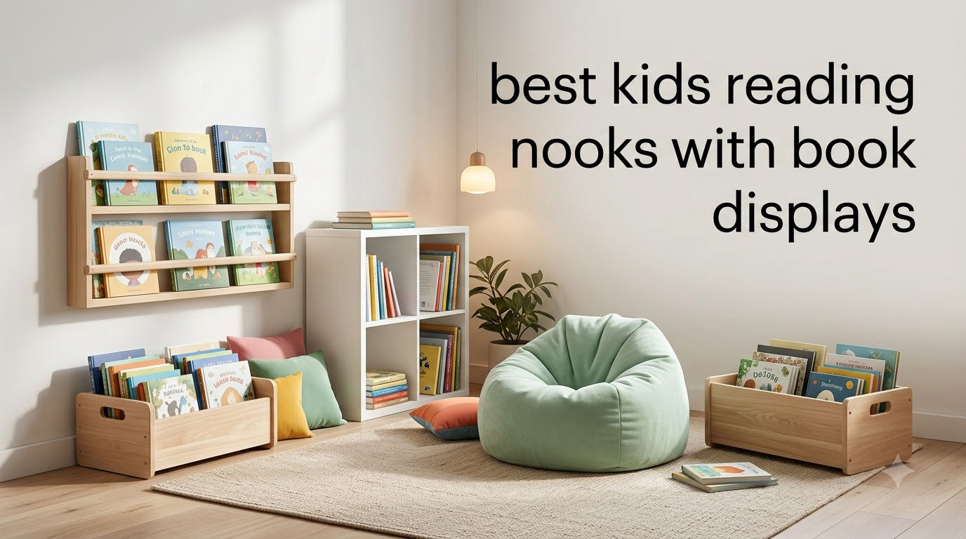 best kids reading nooks with book displays
