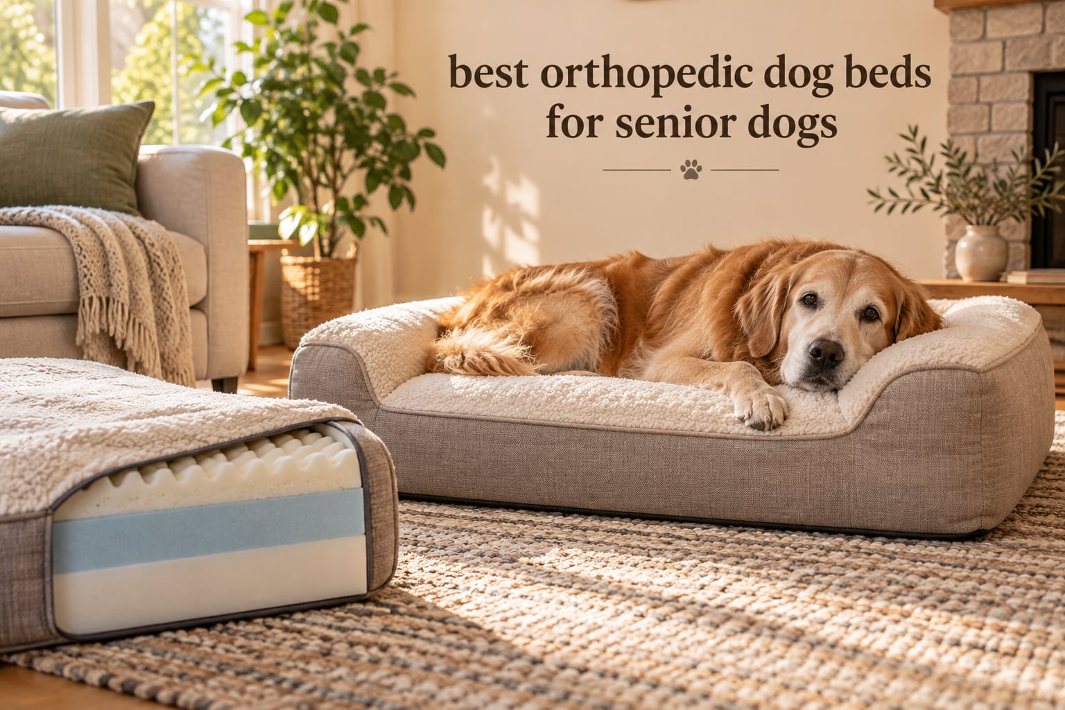 best orthopedic dog beds for senior dogs