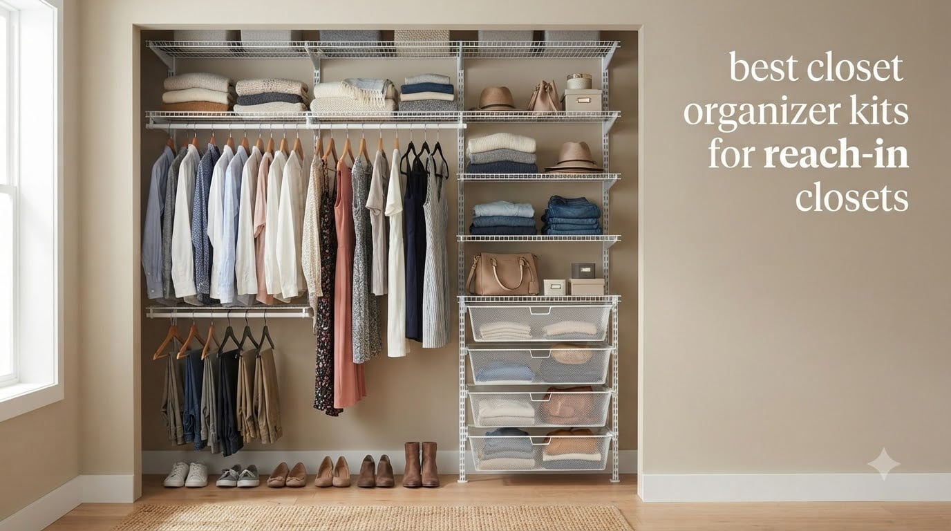 best closet organizer kits for reach-in closets