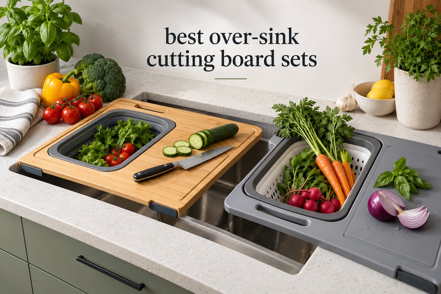 best over-sink cutting board sets