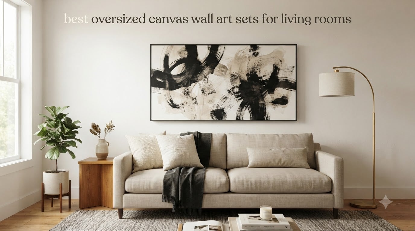 best oversized canvas wall art sets for living rooms