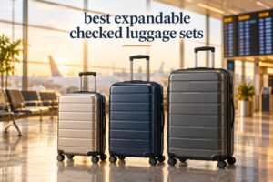 best expandable checked luggage sets